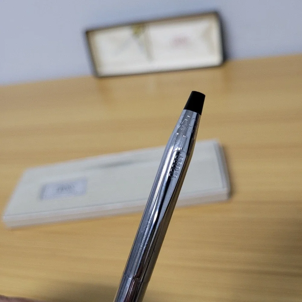 Cross Lustrous Chrome Ball Pen 3502 Box Twist Vintage